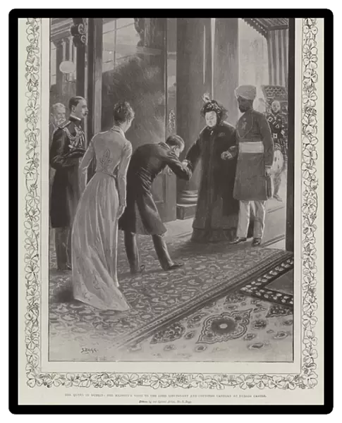 The Queen in Dublin, Her Majestys Visit to the Lord Lieutenant and Countess Cadogan at Dublin Castle (litho)