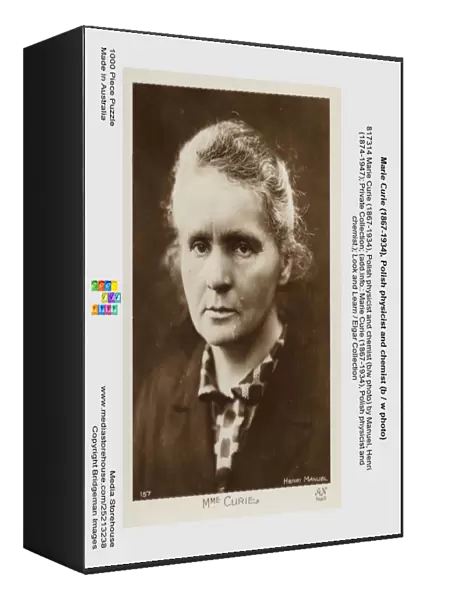 Marie Curie (1867-1934), Polish physicist and chemist (b  /  w photo)
