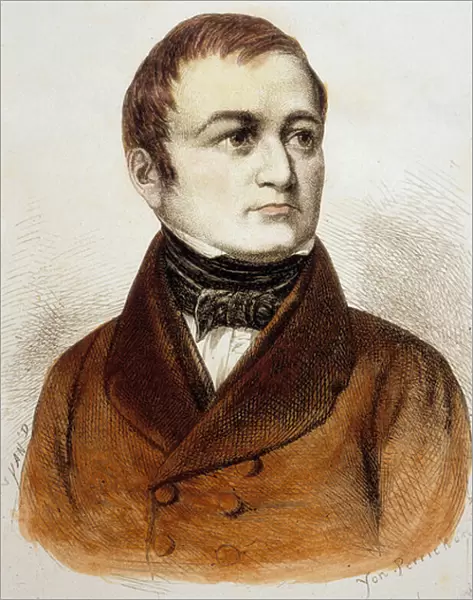 Louis Adolphe Thiers (coloured engraving)