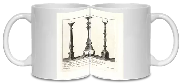 Ancient Greek candelabra. 1802 (engraving)