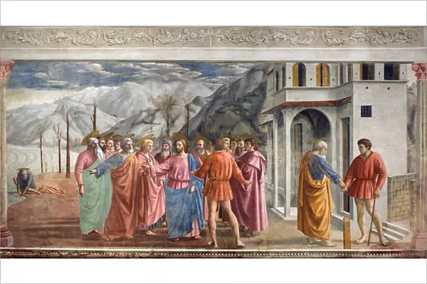 The Tribute money, 1428- 1480s (fresco)