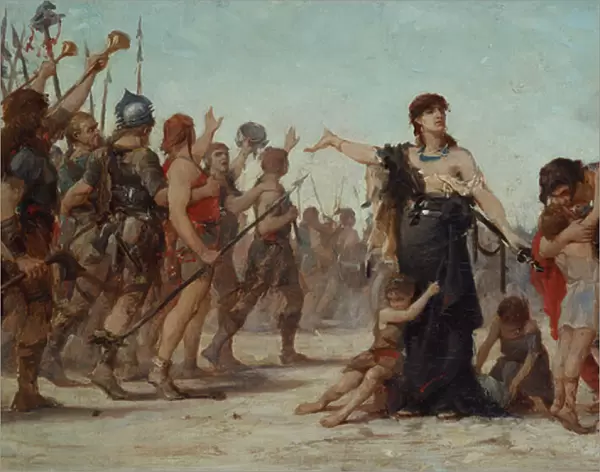 The Sacrifice to the Fatherland, 1879 (oil on canvas)