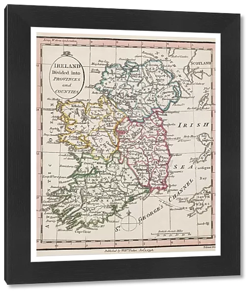 Map of Ireland, 1798
