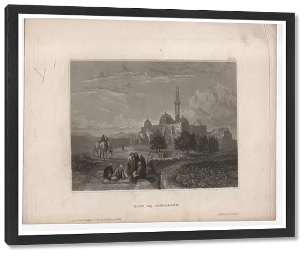 Zion near Jerusalem, 1836 (engraving)
