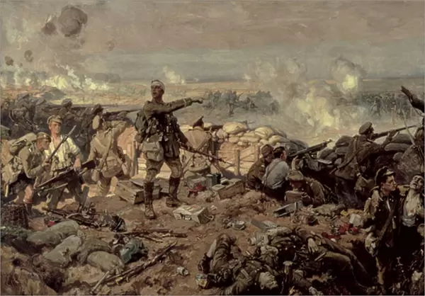 The Second Battle of Ypres, 1917 (oil on canvas)