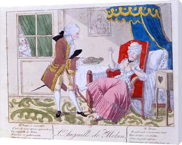Monsieur and Madame Denis (coloured engraving)