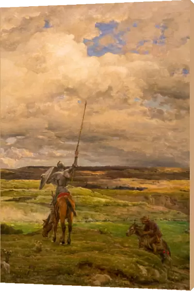 Don Quixote by French artist Adrien Demont, 1851 - 1928. On display at the National Gallery of Victoria, Melbourne, Victoria, Australia