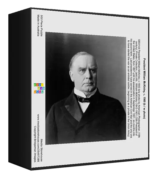 President William McKinley, c. 1900 (b  /  w photo)