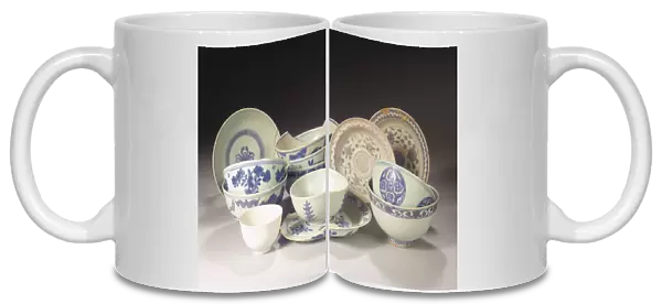 A collection of thirteen Ming blue and white vessels, c. 1560 (porcelain)