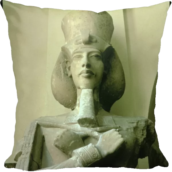 Amenophis IV (Akhenaten) from Tell el-Amarna, Amarna Period, New Kingdom (limestone) (see also 97984)