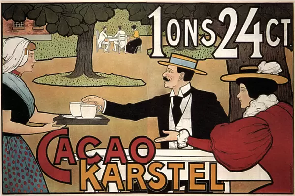 Advertising for Cacao karstel, 1890 (lithograph)