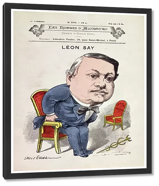 Men of Today no. 278, Leon Say c. 1896 (colour litho)