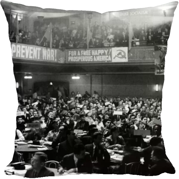 First Session of the Communist National Convention, Manhattan Opera House, 24th June 1936 (b / w photo)