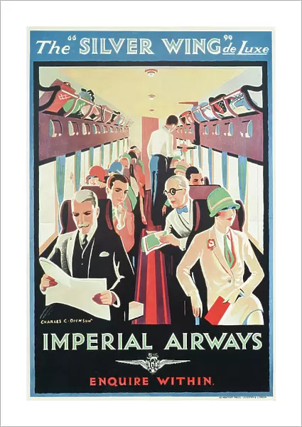 Poster advertising Imperial Airways (colour lithograph)