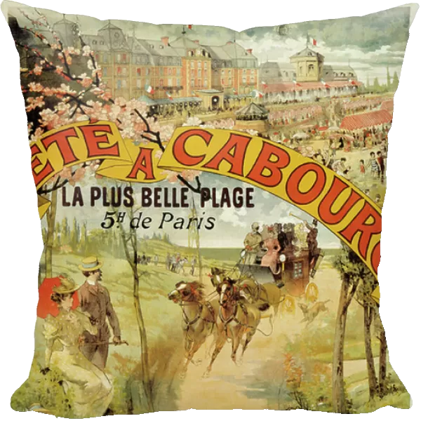Ete a Cabourg Advertising poster for the seaside and hydrothermal resort of Cabourg, 1893