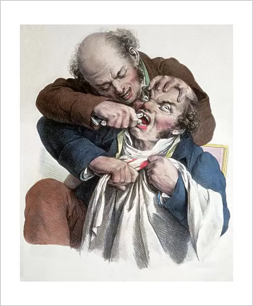 Tooth puller, c. 1800 (print)