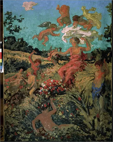 'Fete champetre, ete'(Country festival, summer) Peinture de Ker-Xavier (Ker Xavier) Roussel (1867-1944) 1911-1913 Nabis Moscou, musee Pouchkine