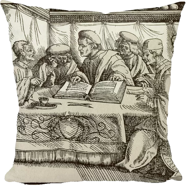 Disputes Of Doctors, 1531 (engraving)