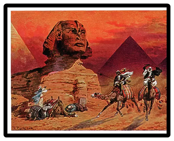 Sphinx of Giza, c. 1900 (print)