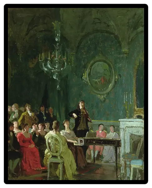 Concert of Paganini (oil on canvas)