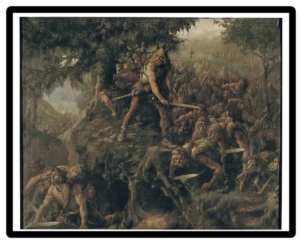 The Roman Invasion of Gaul, 1894 (oil on canvas)