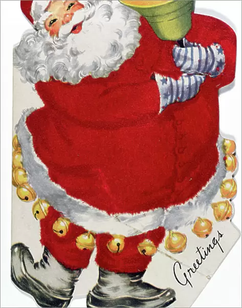 Father Christmas, Victorian Christmas card