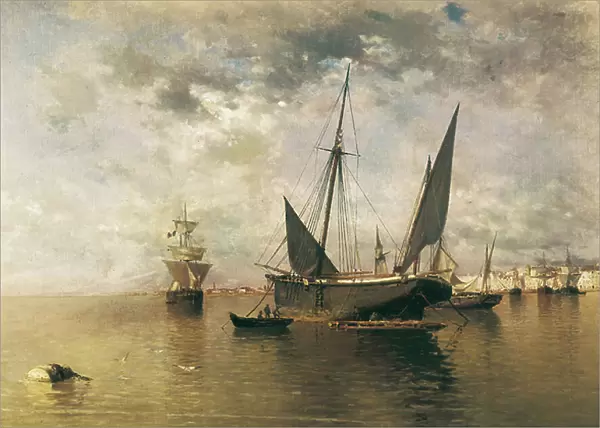 The port of Malaga. 1885 (oil on canvas)