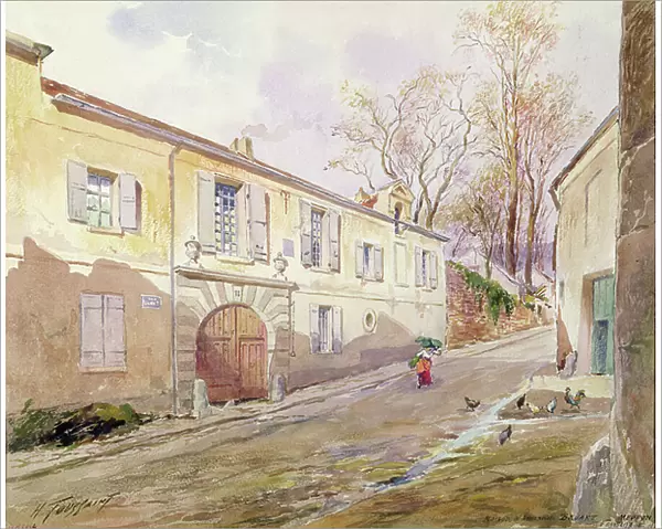 The House of Armande Bejart (1642-1700) in Meudon, c. 1906 (w / c on paper)