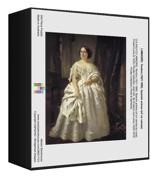LAMADRID, Teodora (1821-1886). Spanish actress (oil on canvas)
