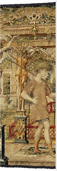 Vertumnus and Pomona: Vertumnus transformed into a farmer, c. 1550 (gold, wool and silk)