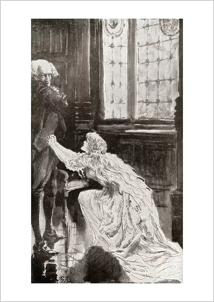 Illustration by Harry Furniss for the short story The Lazy Tour of Two Idle Apprentices from The Christmas Books by Charles Dickens, 1910 (engraving)