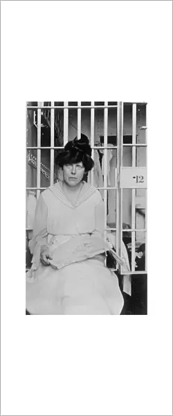 Miss Lucy Burns in Occoquan Workhouse, Washington, 1917 (b / w photo)