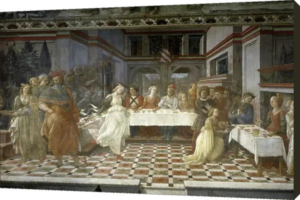 Herod's banquet, episodes of the life of Saint John the Baptist, c. 1452-64 (fresco)