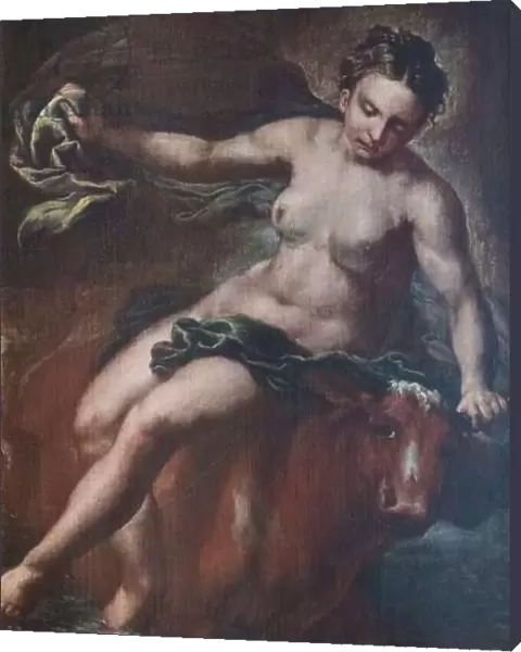 Ratto d'Europa, 18th century, (oil on canvas)
