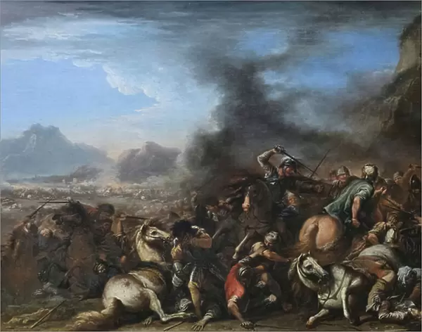 Battle, 17th century (oil on canvas)