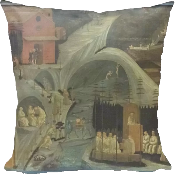 Scenes from monastic life (Tebaide), 1460 circa, (panel)