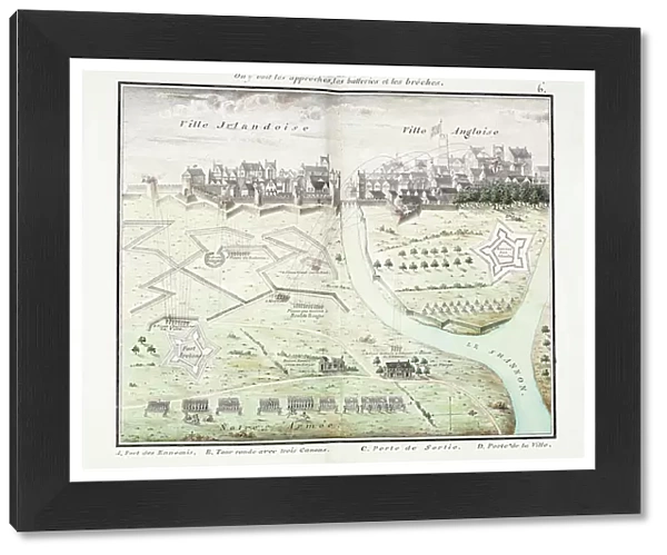 View of Limerick, c. 1750 (watercolour plans)