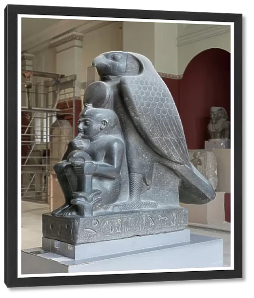 Statue of the young Ramesses II and the god Horus, from Tanis, Egyptian Museum, Cairo, Egypt