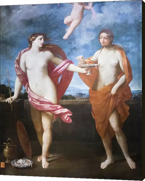 Allegory of Liberality and Modesty, 1637-38 circa, Guido Reni (oil on canvas)