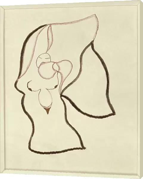 Untitled Drawing, 1918 (pencil and gouache on paper)