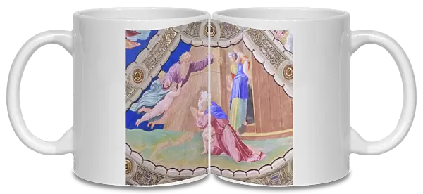 Noah leaving the ark, ceiling of the stanza di Eliodoro, room of Heliodorus (fresco)