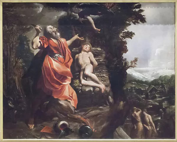 Sacrifice of Isaac (oil on canvas)