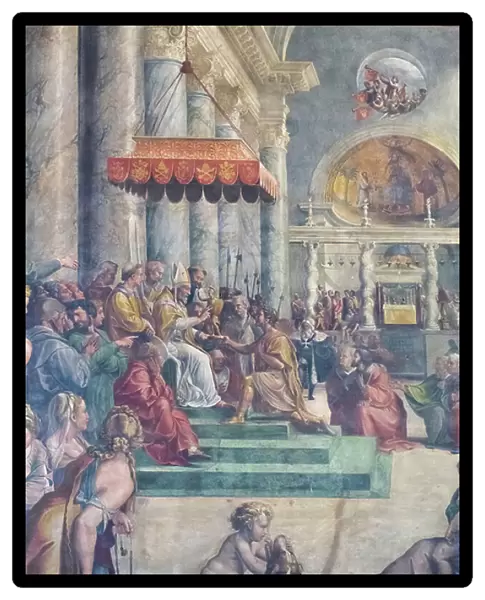 The donation of Rome, detail, 1523-24 (fresco)
