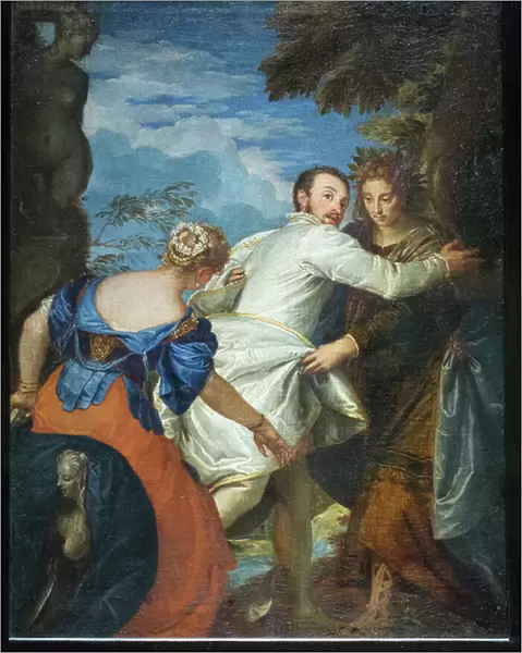 The choice of Hercules or the choice between vice and virtue, 1565 circa (oil on canvas)