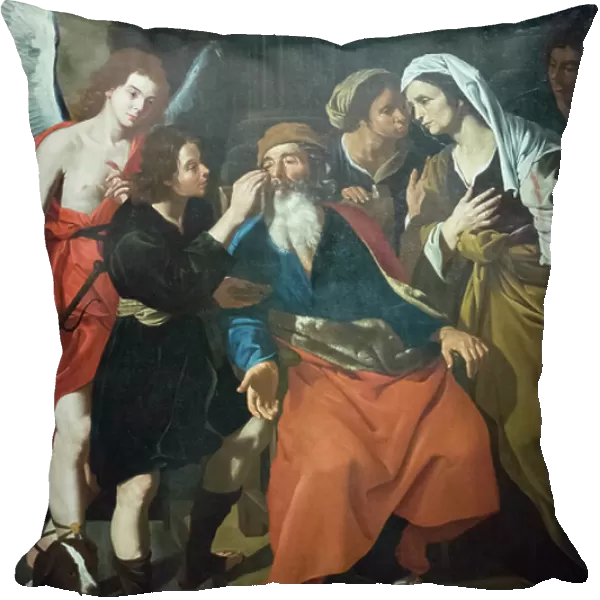 Tobia restores his father's sight, 1635 circa (oil on canvas)