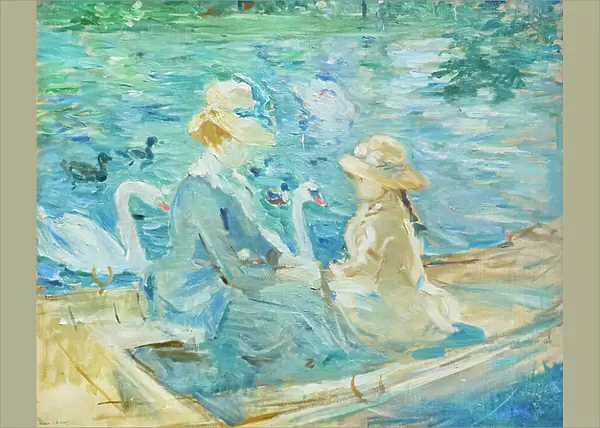 On the lake in the Bois de Boulogne, c. 1884 (oil on canvas)