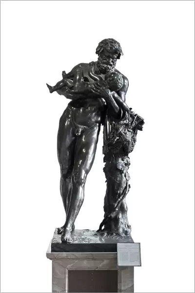Silenus and the young Bacchus, 1571-74, (bronze)