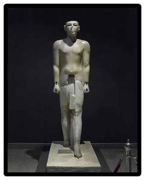 Colossal statue of Seti I, 19th dynasty, from Karnak (alabaster)