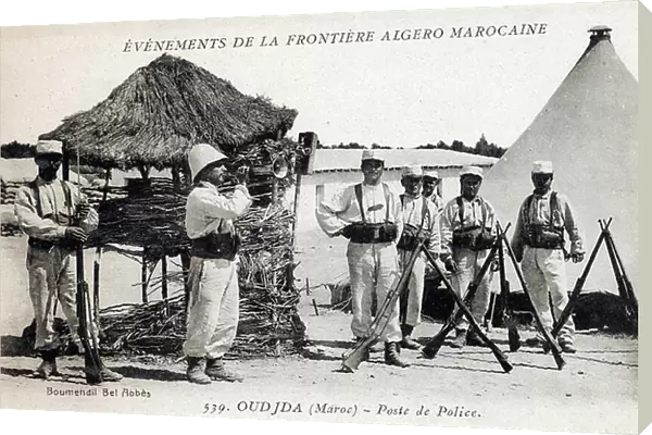 French occupation of Morocco - Oujda in 1907 - Police station