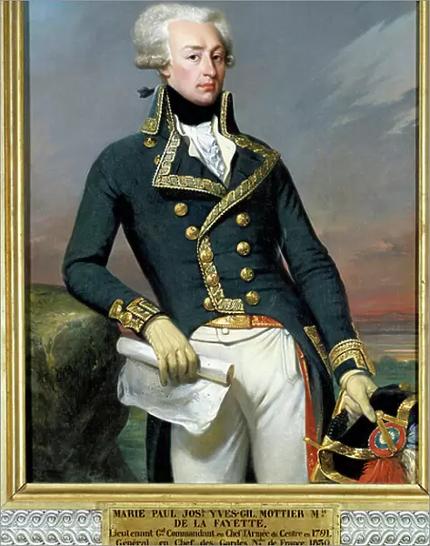 Portrait of Gilbert du Motier, Marquis de Lafayette (1792), 1834 (oil on canvas)